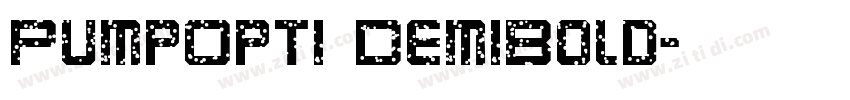 PumpOpti DemiBold字体转换